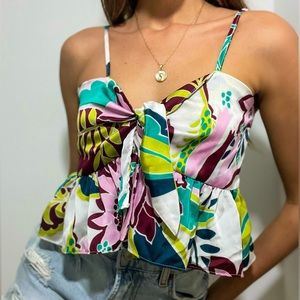 Floral Silky Top